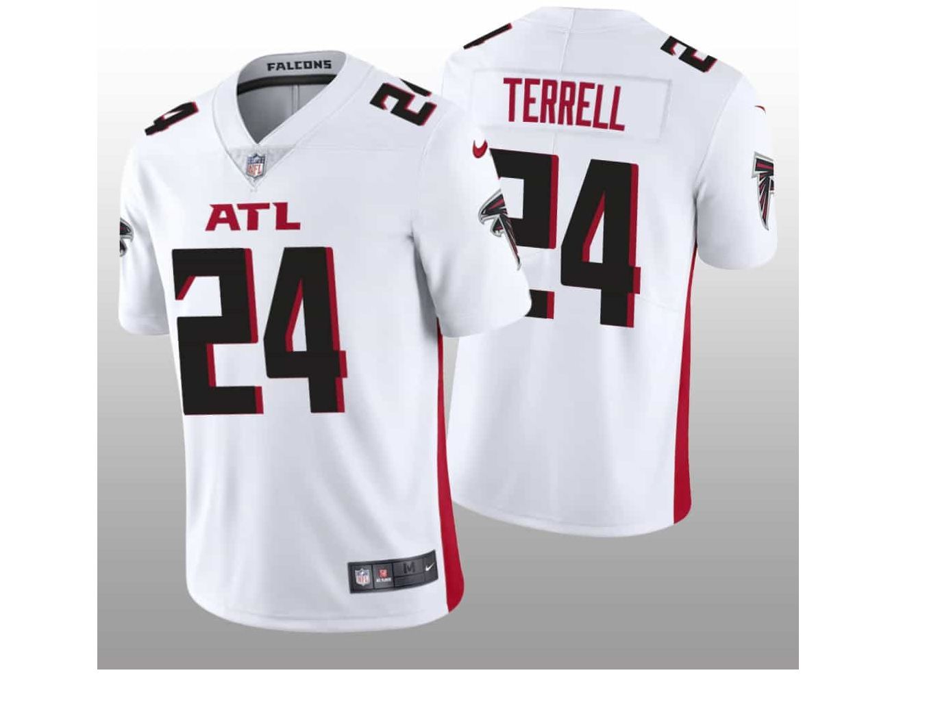 Men Atlanta Falcons #24 AJ Terrell Jr Nike White Player Game NFL Jersey->atlanta falcons->NFL Jersey
